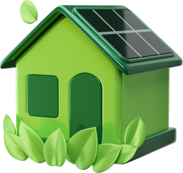 Green House 3D Icon